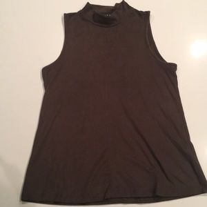 Olive suede tank